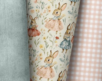 Own production / many types of fabric / rabbit / vintage