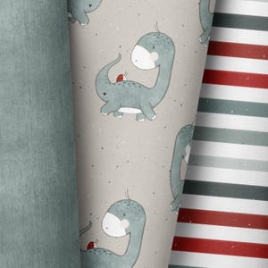 In-house production / many types of fabric / dinosaurs