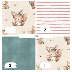 In-house production / many types of fabric / squirrel