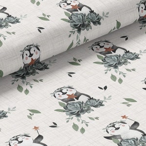 In-house production organic jersey / French Terry penguin
