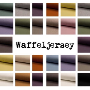 Waffle jersey / waffle knit different colors