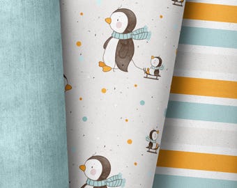 Producción propia / muchos tipos de tela / pingüino / trineo