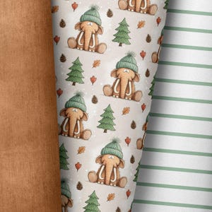 Cosy Mammoth | on various fabric types