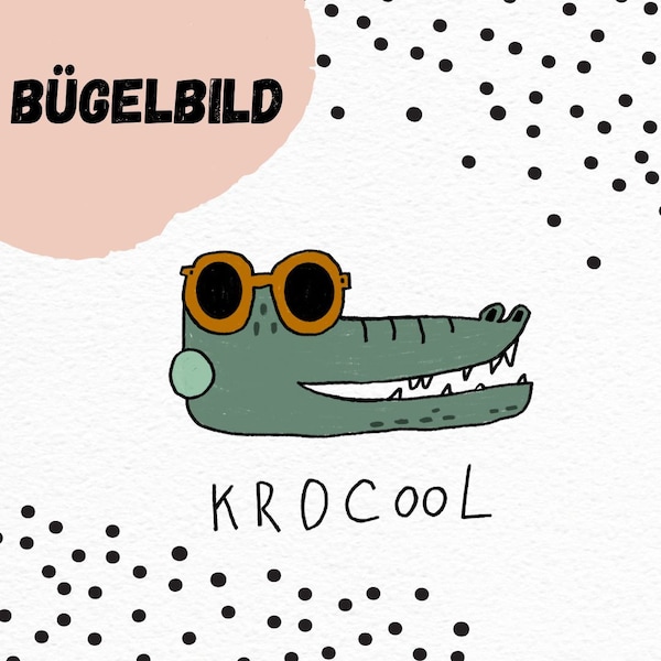 Bügelbild "Krokodil"