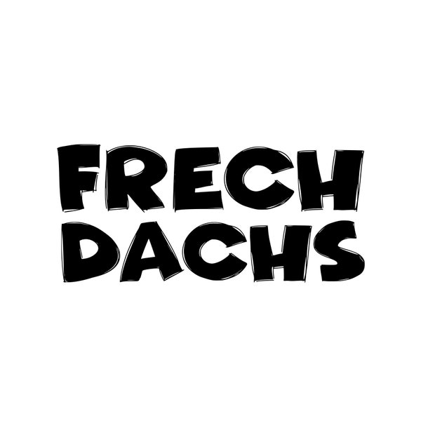 Bügelbild "Frechdachs"