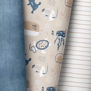 In-house production / many types of fabric / marine animals