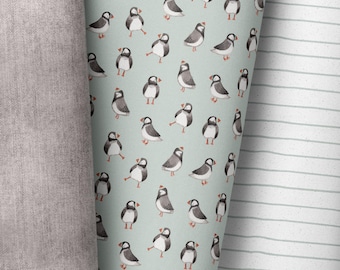 In-house production / many types of fabric / puffins