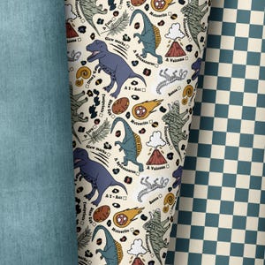 In-house production / many types of fabric / dinosaurs