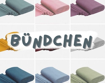 Bündchen / Bündchenstoff Baumwolle tolle Farbauswahl