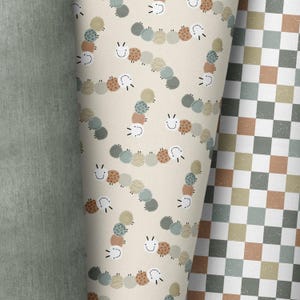 own production / many types of fabric / caterpillars / animal
