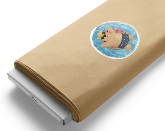 Own production organic jersey / French terry children's bear panel