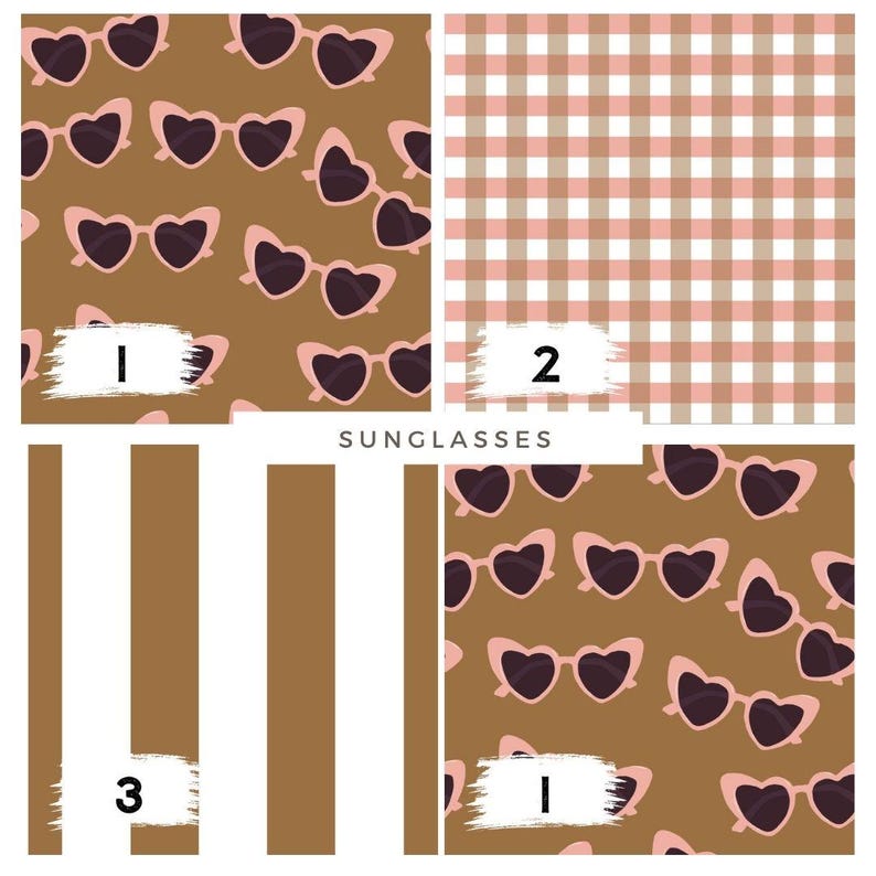 Gafas de sol retro de jersey/felpa francesa imagen 1