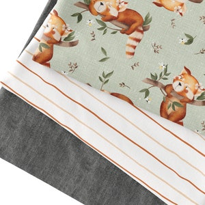 Jersey organico di produzione interna / French Terry Red Panda