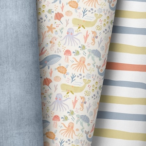 In-house production / many types of fabric / marine animals