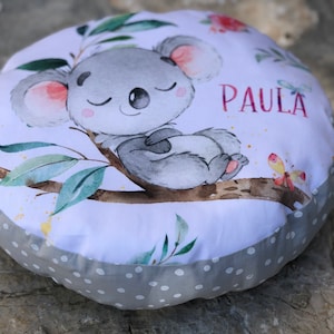 Ochtendcirkel / zitcirkel kleuterschool / vloerkussen met naam / zitkussen voor kinderen "Koala"