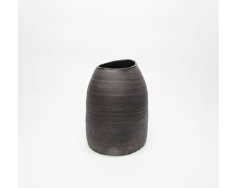 ブラウンテクスチャセラミック花瓶 - Etsy 日本