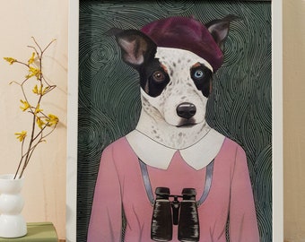 Custom Pet Portrait Inspired by Suzy Bishop - Hand-Painted Watercolor Painting