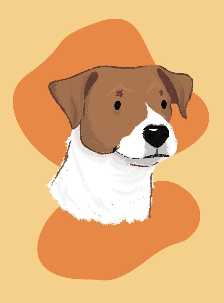 Orange Dog Cartoon - Etsy Orange Dog Cartoon - Etsy