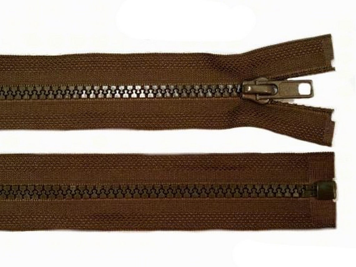 Zipper divisible 65 cm/5 mm chocolate brown Etsy