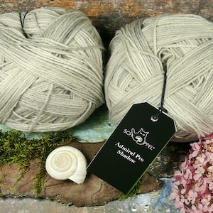 ADMIRAL pro Shadow PORZELLAN - non superwash! - Sockenwolle mit biologisch abbaubarem Poly, 4fach Sockengarn, 100gr 400m (129 Euro/kg)