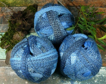 ZAUBERBALL Crazy INDIGO - Sockenwolle mit biologisch abbaubarem Poly, 2fach Sockengarn - 100gr 420m (139 EUR/kg)