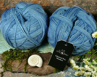 ADMIRAL pro Shadow WORKWEAR - Sockenwolle mit biologisch abbaubarem Poly, 4fach Sockengarn, 100gr 400m (129 Euro/kg)