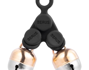 V2 Cat & Dog Collar Bells with New Quick Loop Easy Release Clip | Handmade Copper | Track Your Pet | Protect Wildlife