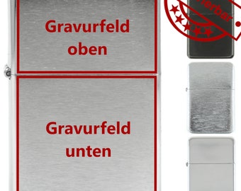 Benzinfeuerzeug mit Lasergravur oder Diamantgravur, Sturmfeuerzeug, Feuerzeug mit Gravur, Geburstagsgeschenk, Geschenke, nachfüllbar