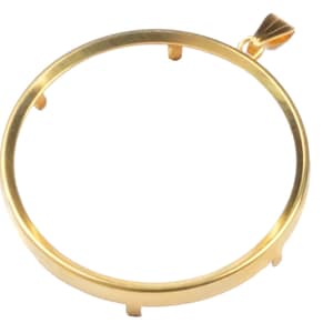 RecoveryChip 33x3mm Reflex or Elegant AA Medallion Sobriety Chip Holder 22  Necklace 18k Gold Plated