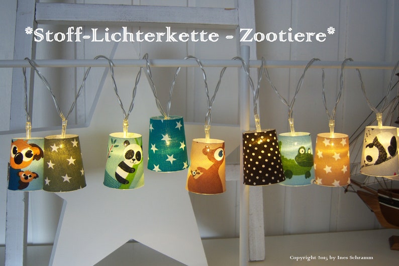 10er StromLichterkette Lustige Zootiere Etsy