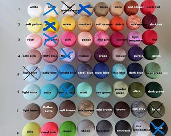 Color selection LED-POWER-USB+Adapter- Cottonballs, 64 colors