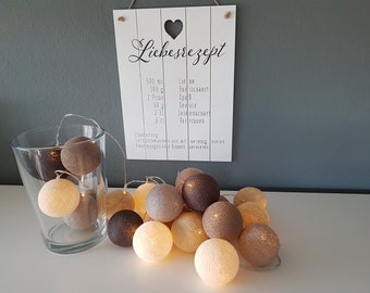 LED Cottonballs Lichterkette