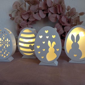 Decoraciones de Pascua, huevo de Pascua, regalo de Pascua, luces de hadas, pie * set de regalo * recuerdo *