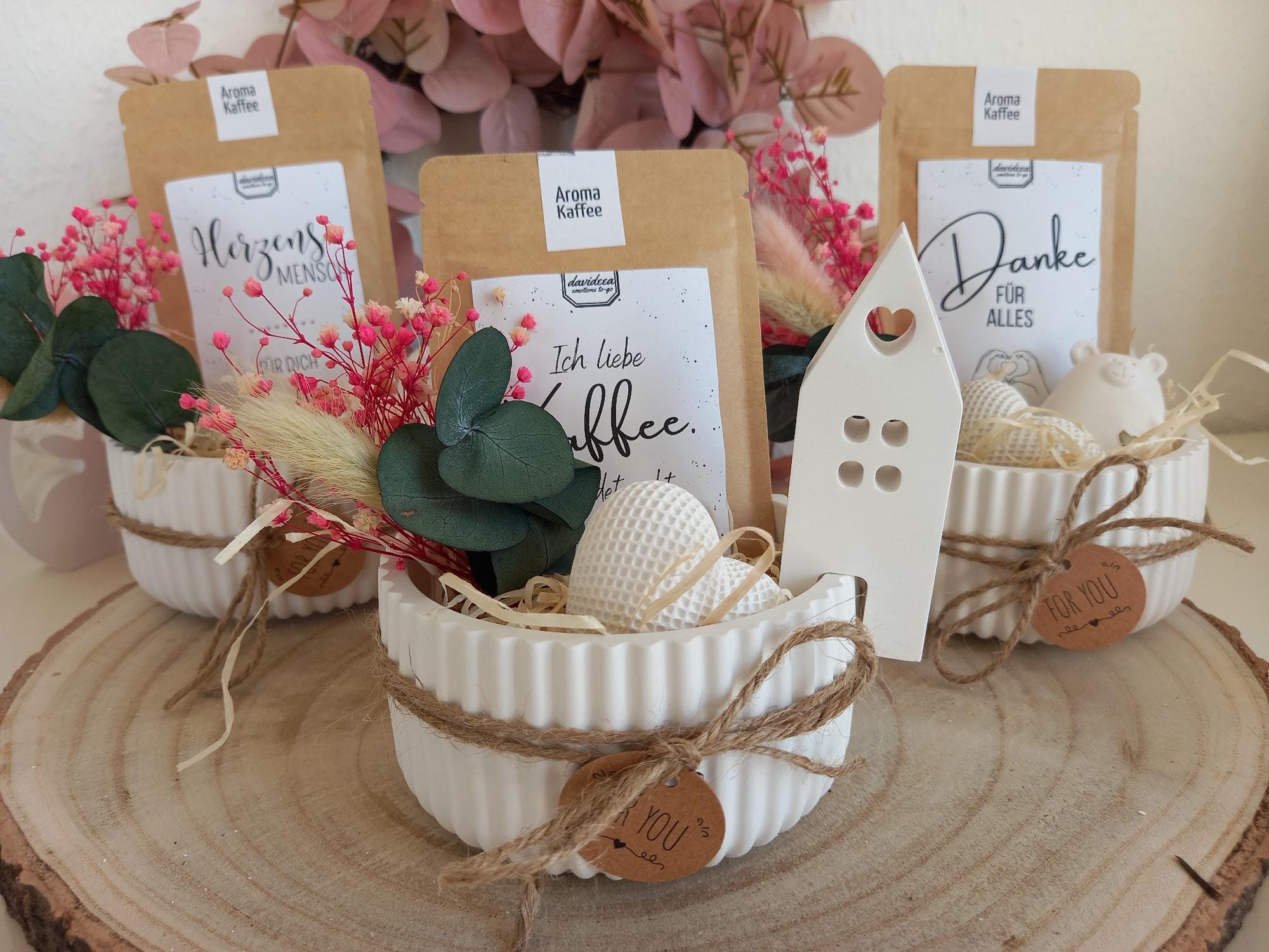 10-piece gift set, bowl with coffee and decoration, souvenir, gift set coffee