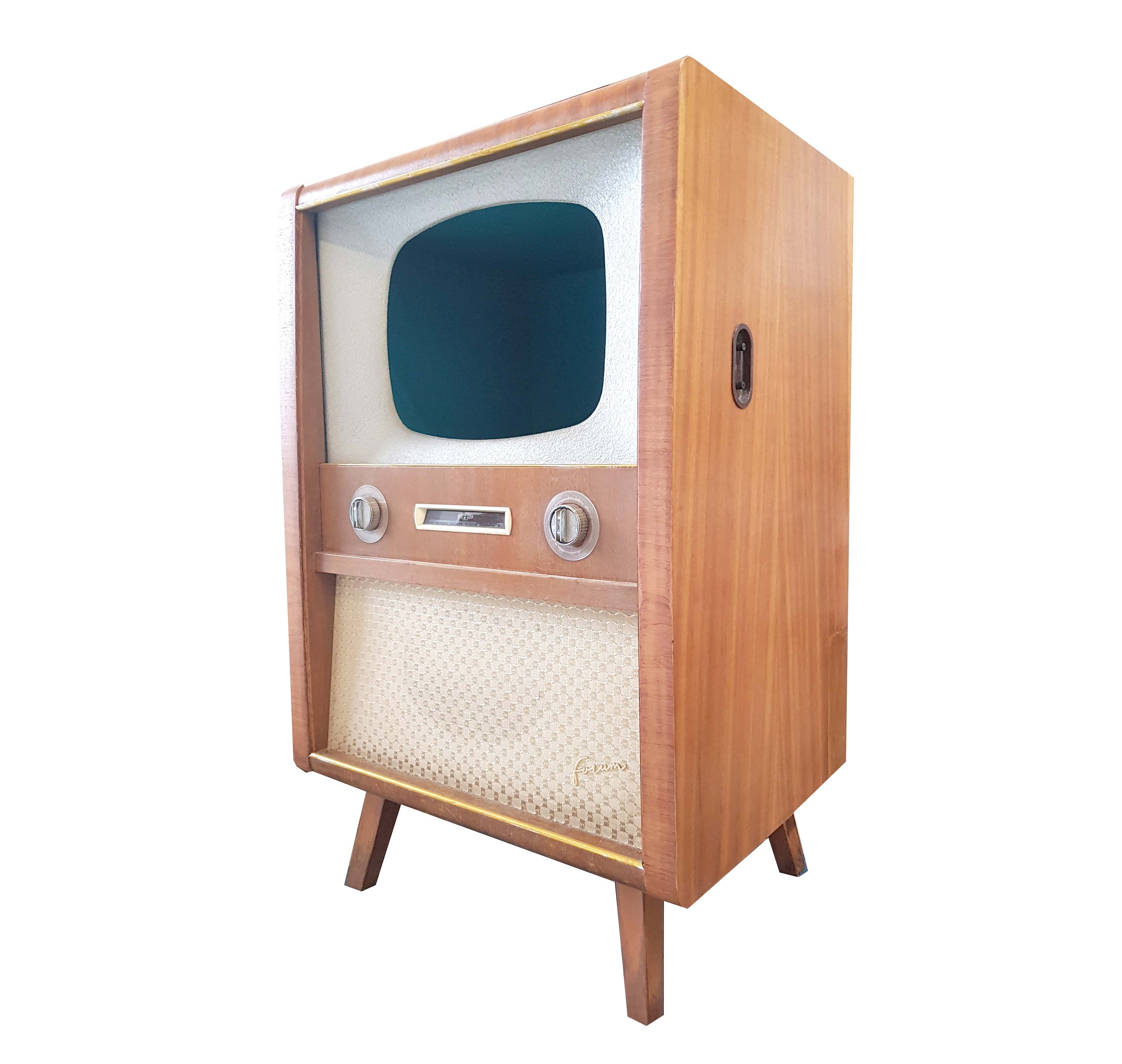 Belle Télévision Vintage Comme Étagère, Armoire ou Bar