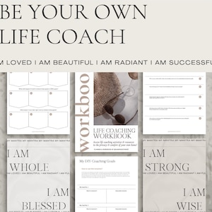 LIFE COACHING WORKBOOK ~ Be your own life coach! D.I.Y Life Coaching Kit, self guided activities resources and more!