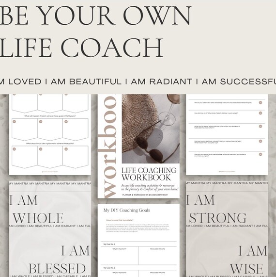 LIFE COACHING WORKBOOK Be Your Own Life Coach D.I.Y Life Etsy