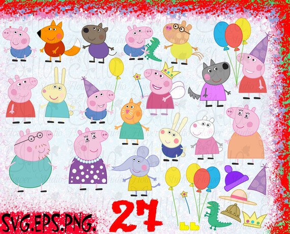Download Peppa pig SVG Digital little pig svg download files | Etsy