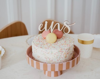 Cake Topper Kuchenstecker eins erster Geburtstag