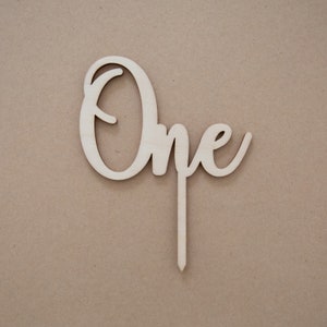 Cake Topper Cake Plug ONE Primo Compleanno Compleanno