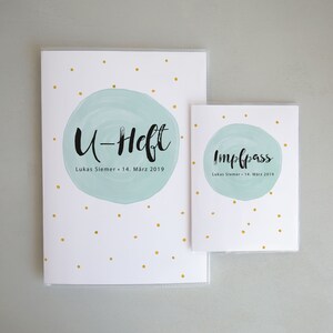 U-Heft und Impfpasshülle Set 3-teilig