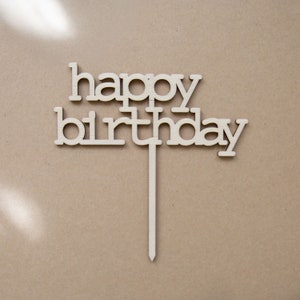 Cake Topper Kuchenstecker Geburtstag Happy Birthday