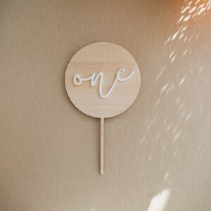 Cake Topper Cake Plug ONE Primo Compleanno Compleanno