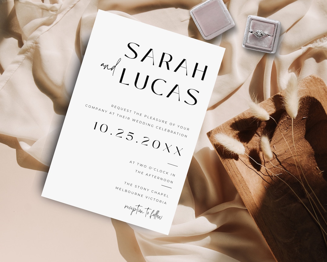 Invitation de mariage de base modèle dinvitation de mariage Etsy France