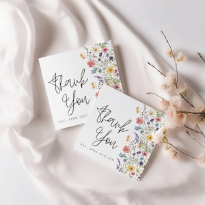Love is in Bloom Thank You Tag, Editable Template | Pink Floral Bridal Shower Thank You Favor Tag | Mini Tag, Love In Bloom, Canva Editable