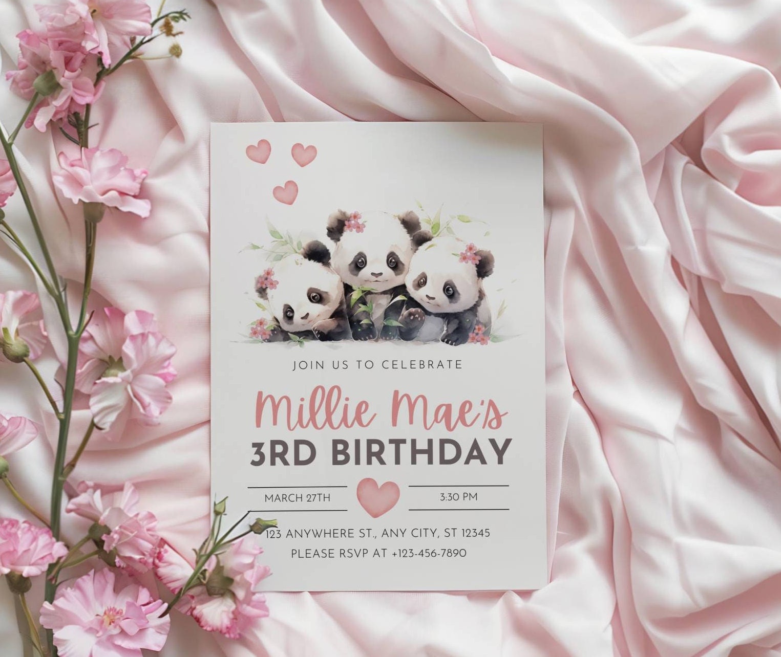 31 Cute and Easy Panda Crafts for Kids They Are Sure to Love 12 Cute Panda Birthday Invitation, Panda Invitation Instant Download…