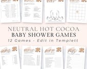 Baby Its Cold Outside Shower Baby Games Bundle Neutral, Hot Chocolate - 0351