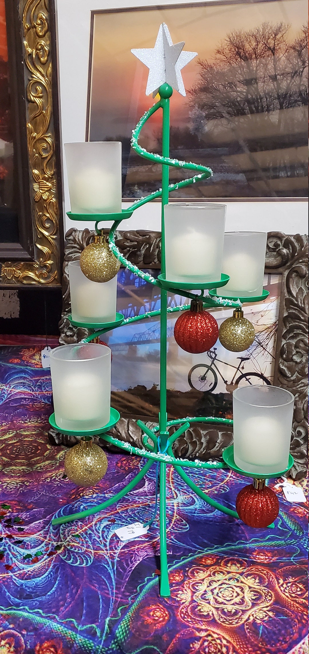 Tealight Christmas Tree Decoration Etsy