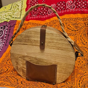 Monedero de caja de madera estilo vintage hecho a mano