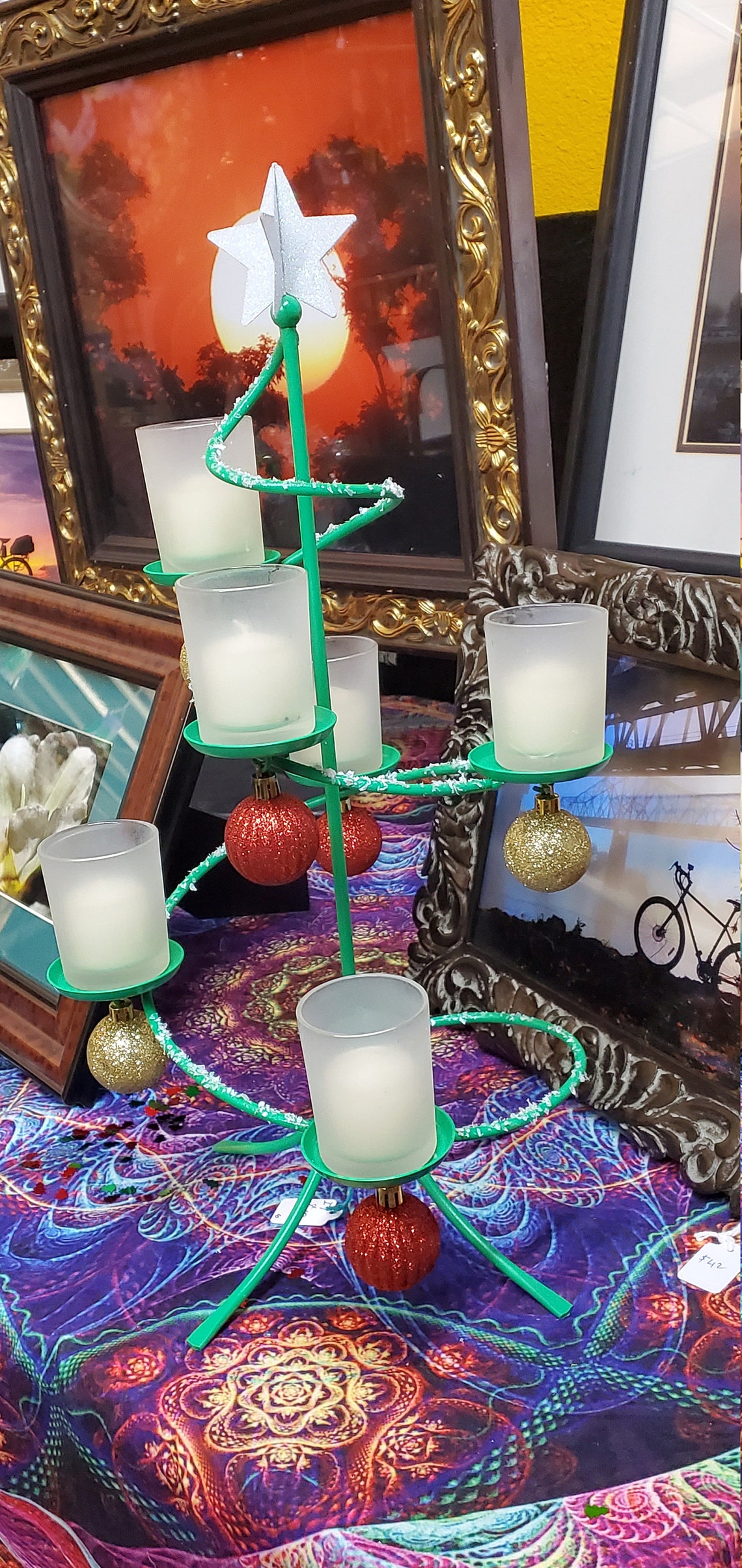 Tealight Christmas Tree Decoration Etsy